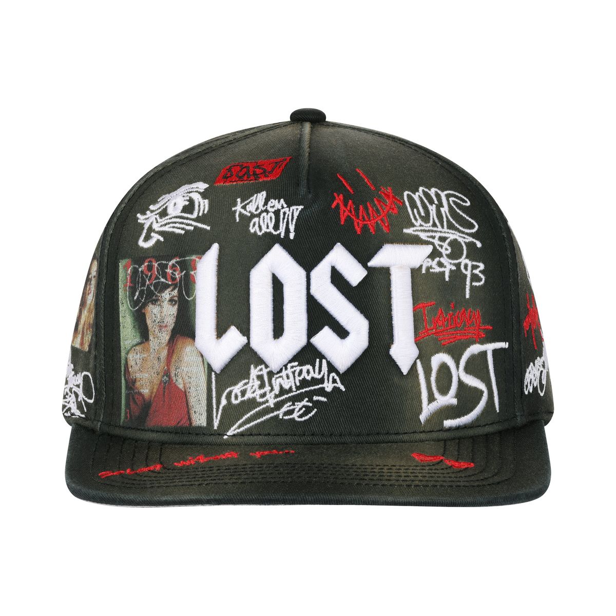 Lost Intricacy Wall Of Fame Snapback Hat Black walloffamecap-blk