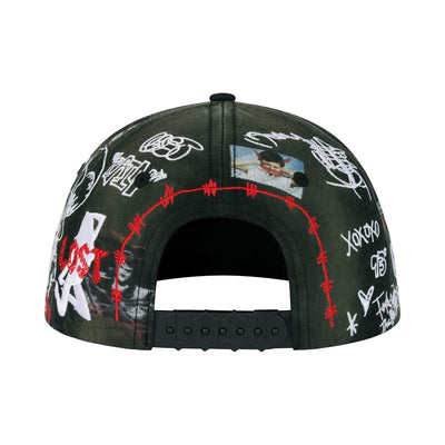 Lost Intricacy Wall Of Fame Snapback Hat Black walloffamecap-blk