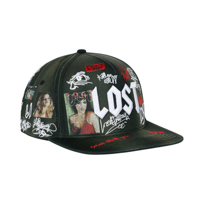 Lost Intricacy Wall Of Fame Snapback Hat Black walloffamecap-blk