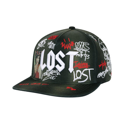 Lost Intricacy Wall Of Fame Snapback Hat Black walloffamecap-blk