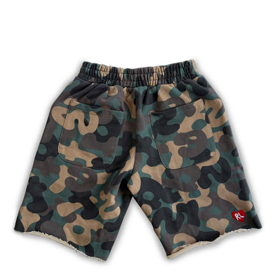 Men's Red Letters Camo Pearls French Terry Sweatshorts Camo cmoprl-camo