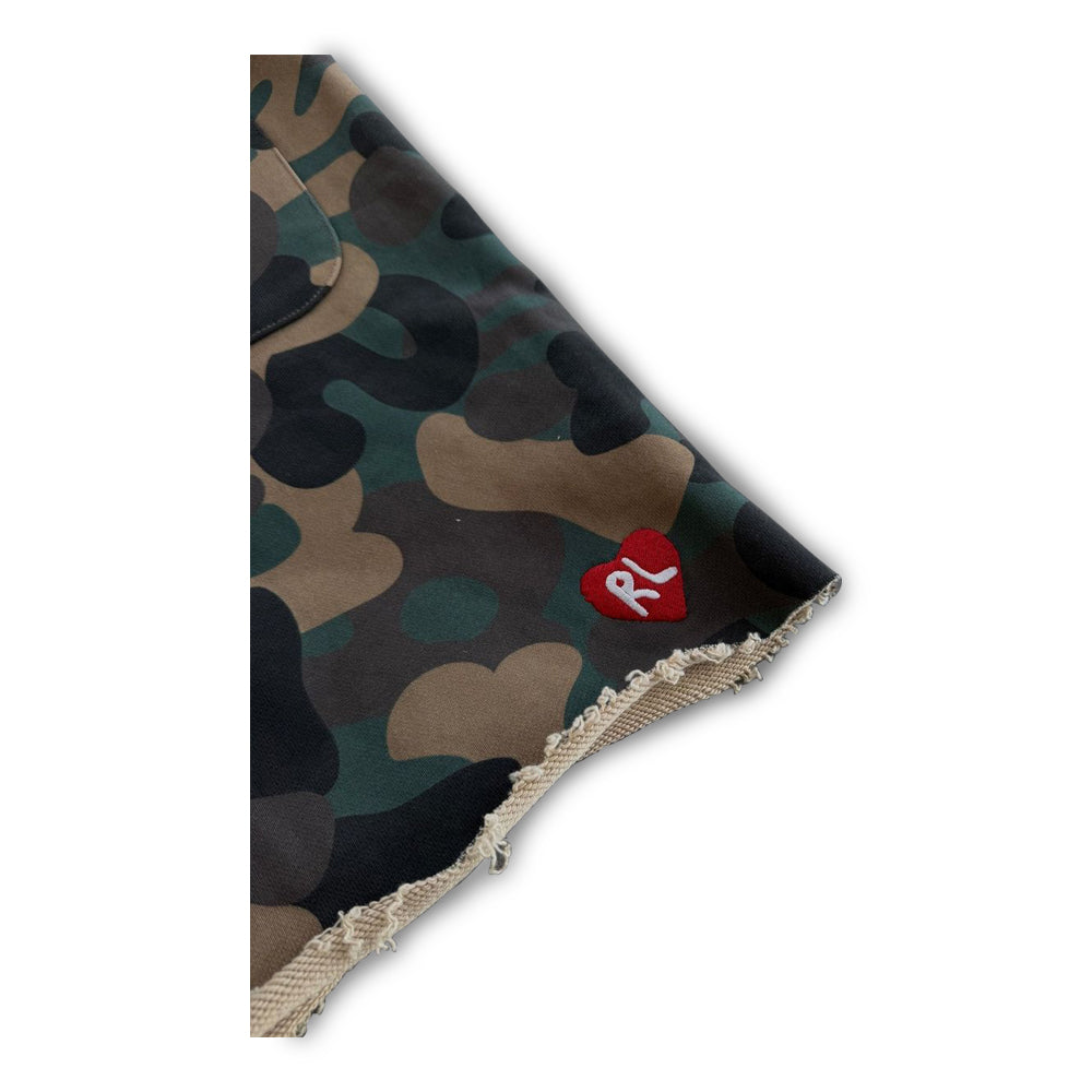 Men's Red Letters Camo Pearls French Terry Sweatshorts Camo cmoprl-camo