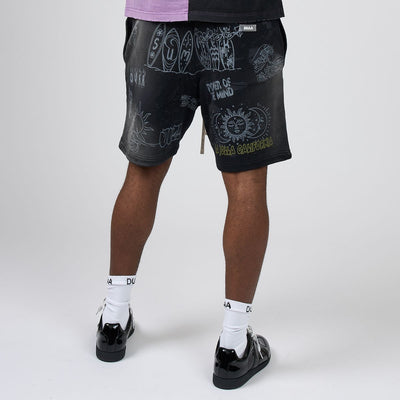 Men's Duaa Moonlight Sweat Short Black moonligtsht-blk