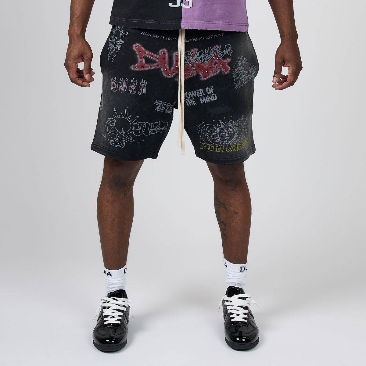 Men's Duaa Moonlight Sweat Short Black moonligtsht-blk