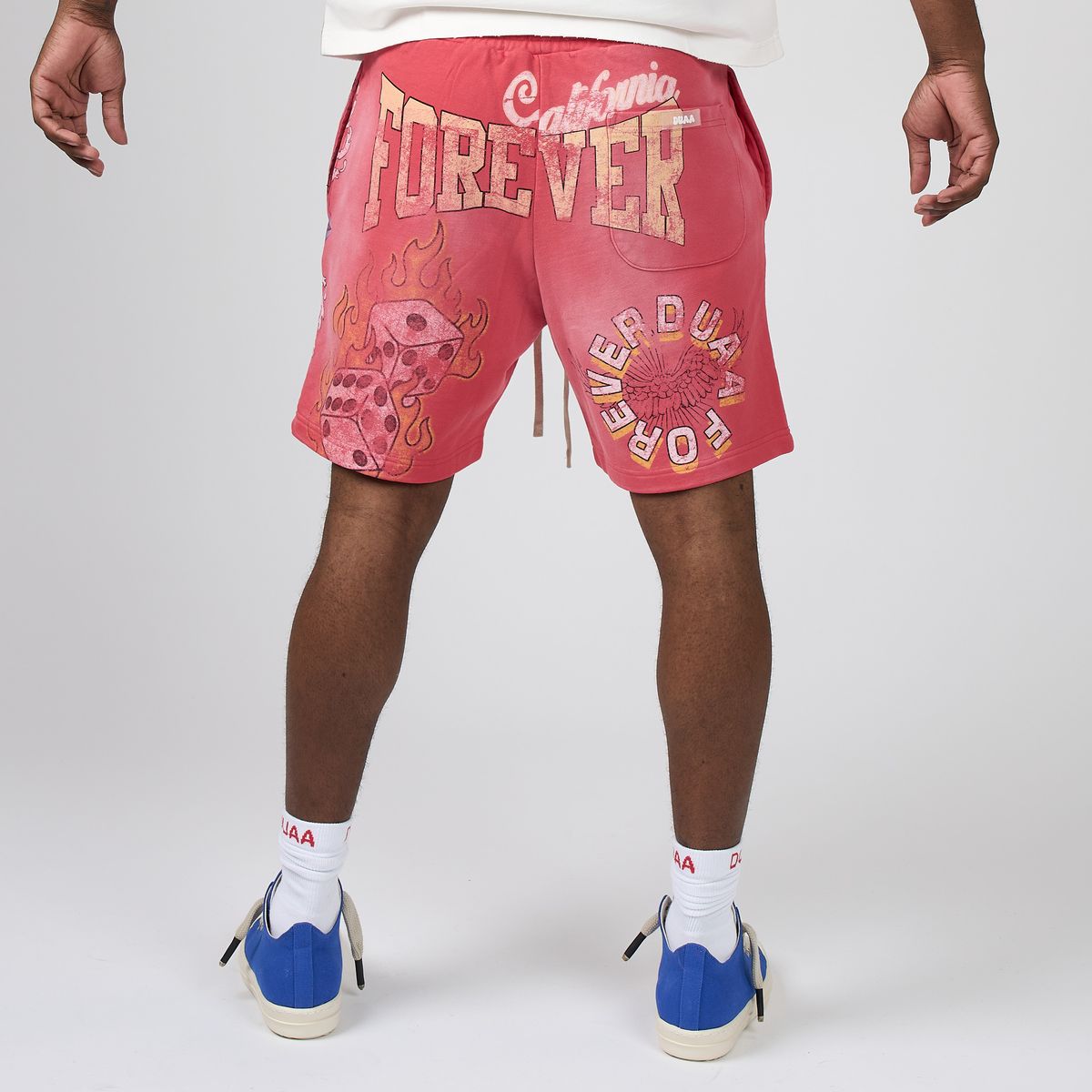 Men's Duaa Sunkist Sweat Short Red sunkistsht-red