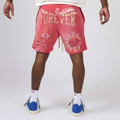 Men's Duaa Sunkist Sweat Short Red sunkistsht-red