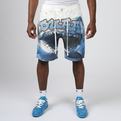 Men's Duaa Shark White Shorts sharksht-wht