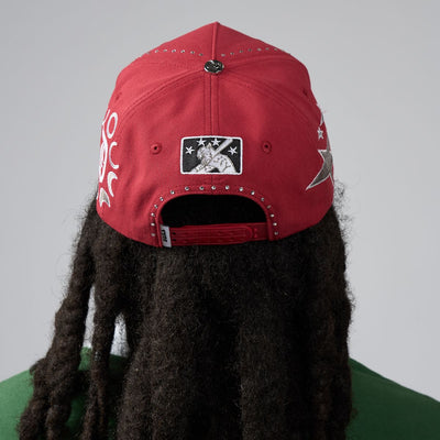 Men's Duaa Blaze Red Snapback Hat blazehat-red