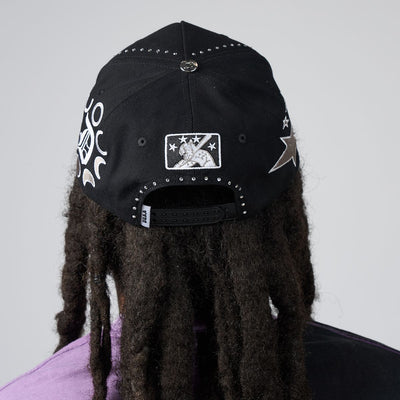 Men's Duaa Onyx Snapback Hat Black onyxhat-blk