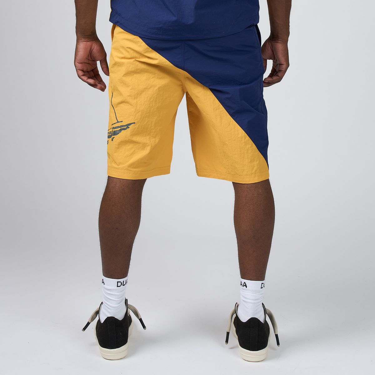Men's Duaa Sail Shorts Blue/Yellow sailsht-yell