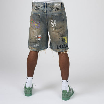 Men's Duaa Sunset Jean Shorts Blue sunsetsht-blue