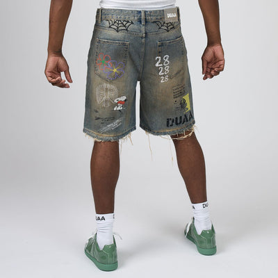 Men's Duaa Sunset Jean Shorts Blue sunsetsht-blue