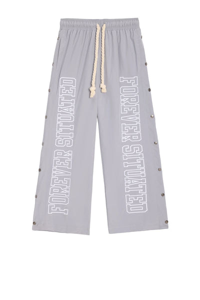 Men's Forever Situated Nylon Track Pants Grey fsnylon2-gry