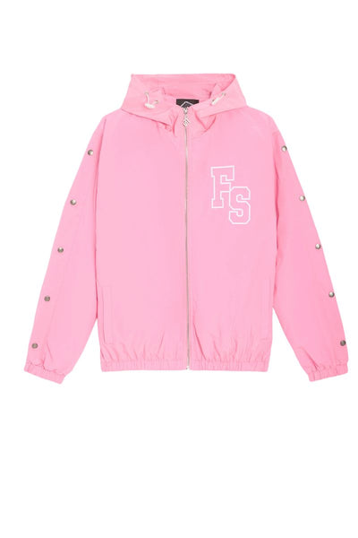 Men's Forever Situated Nylon Track Jacket Pink fsnylonj-pink