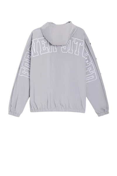 Men's Forever Situated Nylon Track Jacket Gray fsnylonj-gry