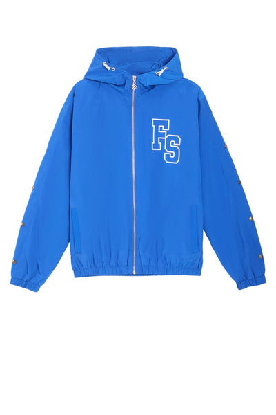 Men's Forever Situated Nylon Track Jacket Blue fsnylonj-blue
