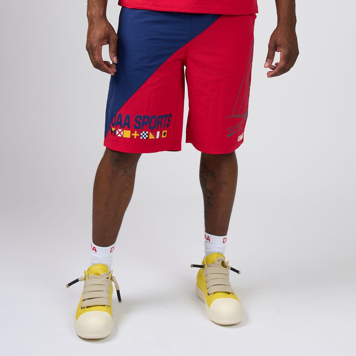 Men's Duaa Cruiser Short Red/Blue cruisersht-red