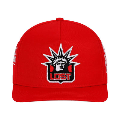 Men's Lost Intricacy Liberty Snapback Hat Red lostlibertycap-red