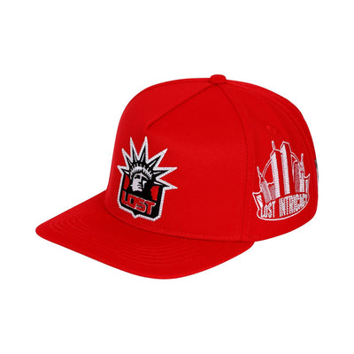 Men's Lost Intricacy Liberty Snapback Hat Red lostlibertycap-red