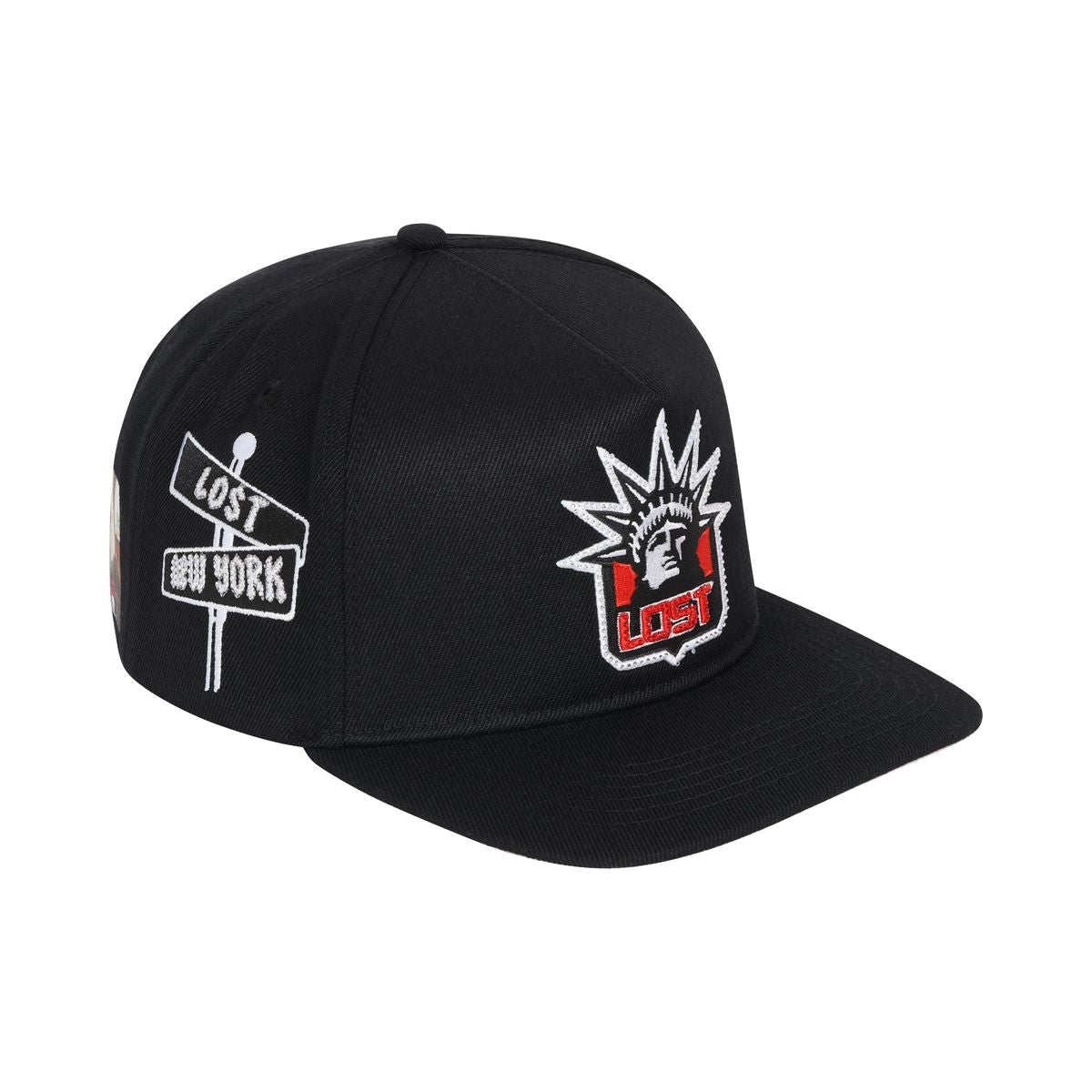 Men's Lost Intricacy Liberty Black/Red lostlibertycap-bkrd