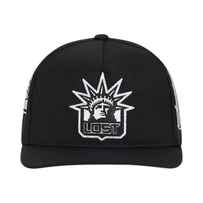 Men's Lost Intricacy Liberty Snapback Hat Black lostlibertycap-blk