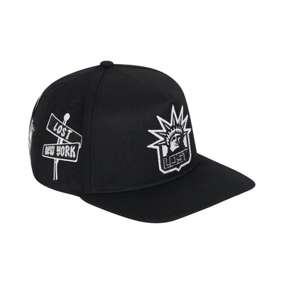 Men's Lost Intricacy Liberty Snapback Hat Black lostlibertycap-blk