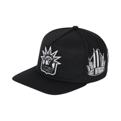 Men's Lost Intricacy Liberty Snapback Hat Black lostlibertycap-blk