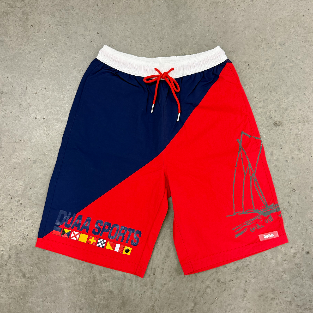 Men's Duaa Cruiser Short Red/Blue cruisersht-red