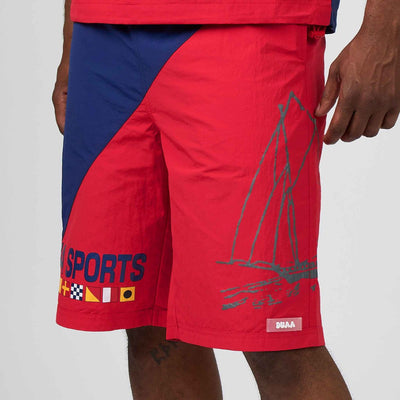 Men's Duaa Cruiser Short Red/Blue cruisersht-red