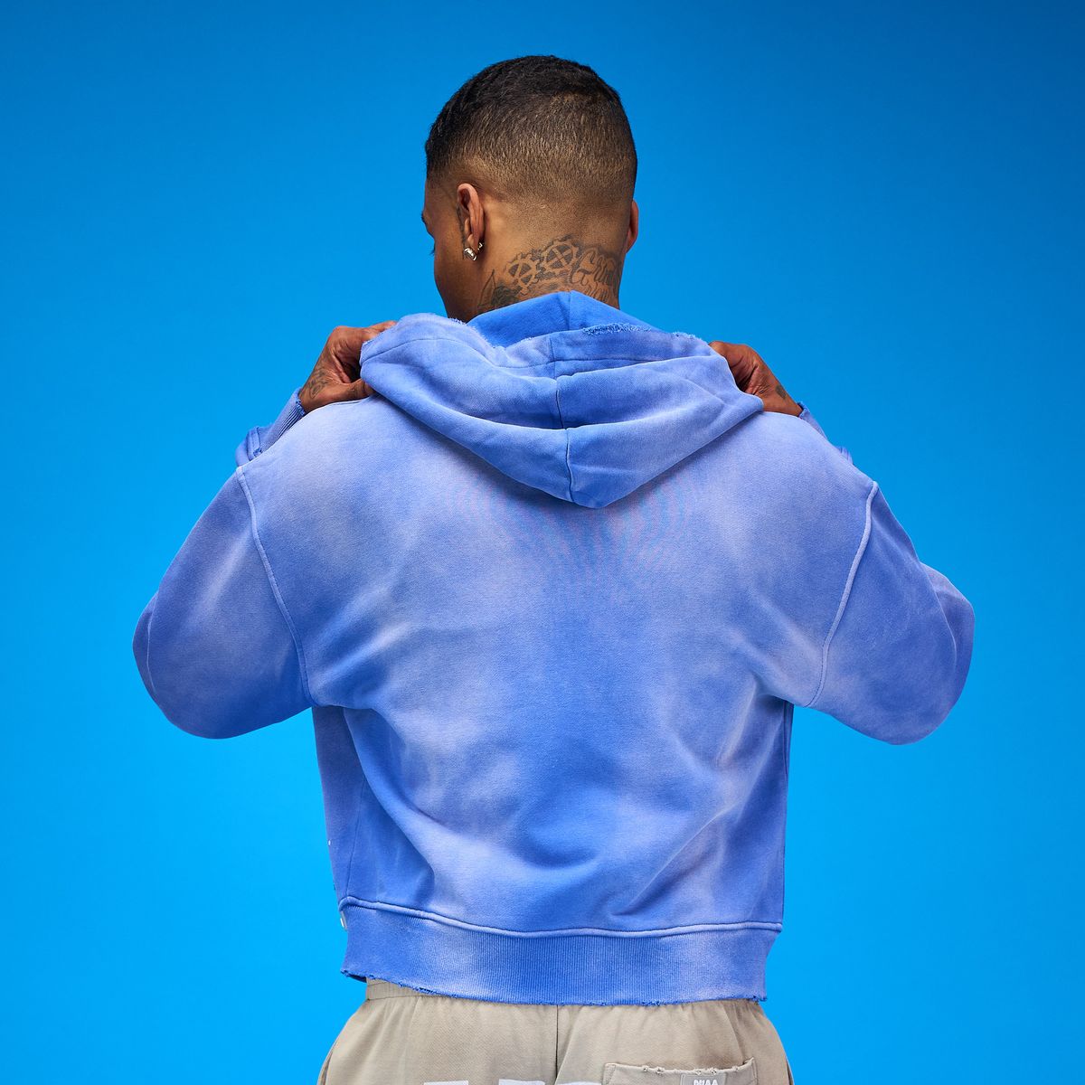 Men's Duaa 33 Full Zip Hoodie Blue 33hoodie-roy