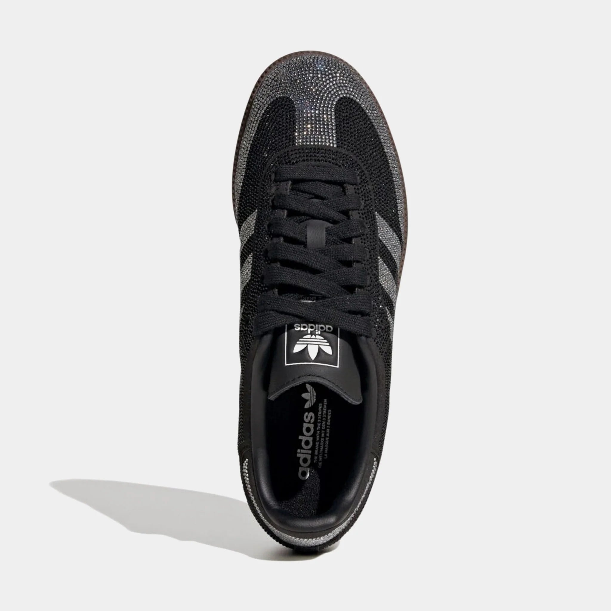 Women's Adidas Samba OG Rhinestone Core Black/Core Black/Dark Gum IH9052