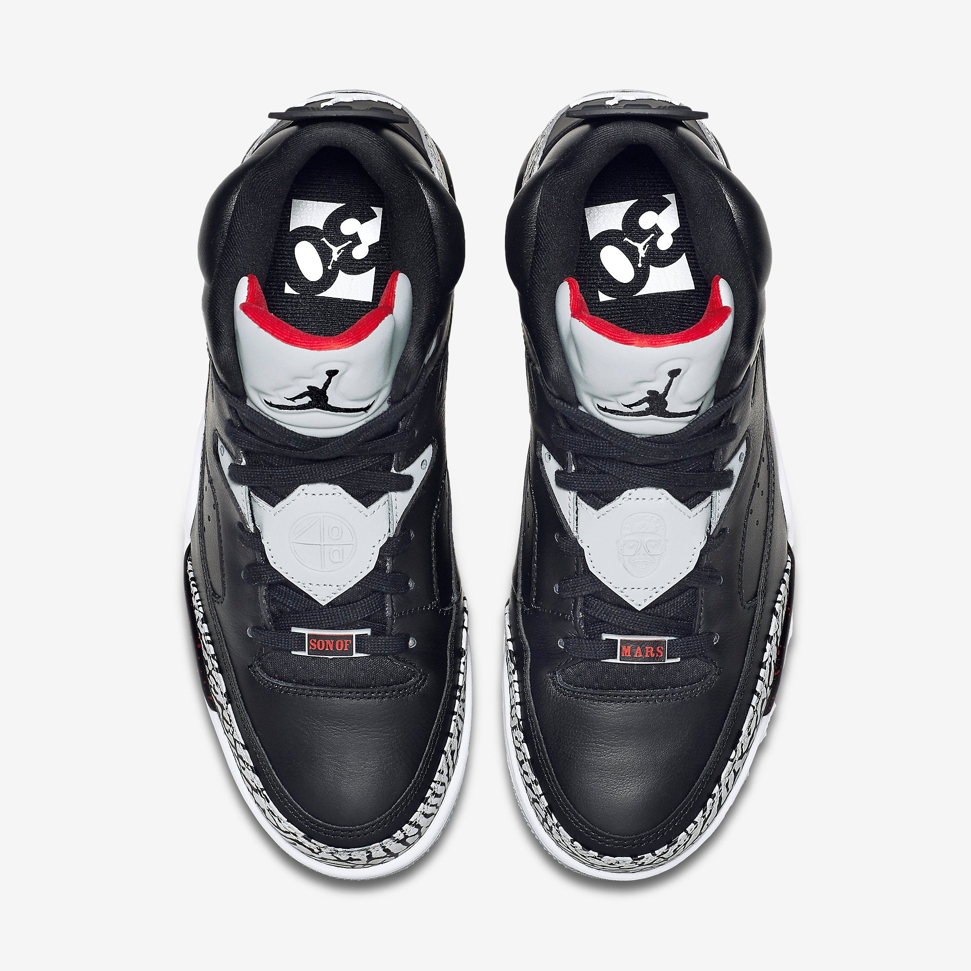 MEN'S JORDAN SON OF MARS LOW BLACK/UNIVERSITY RED/ GREY MIST/BLACK 580603-002 3