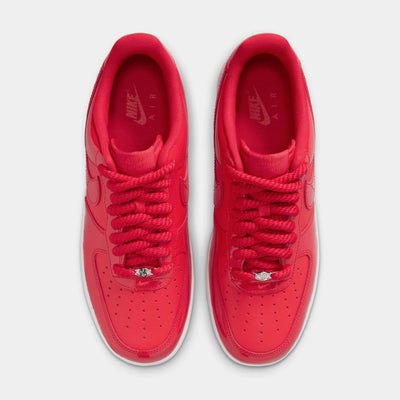Nike Air Force 1`07 LV8 "University Red & White Light Crimson" Men's Sneakers