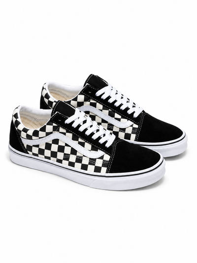 Men's Vans Old Skool Checkerboard Black/White vn0a38g1p0s