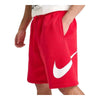 Men's Nike Club Fleece Swoosh - University Red & White
