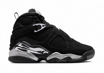 Big Kid's Air Jordan 8 Retro Chrome Black/Chrome 305368-007