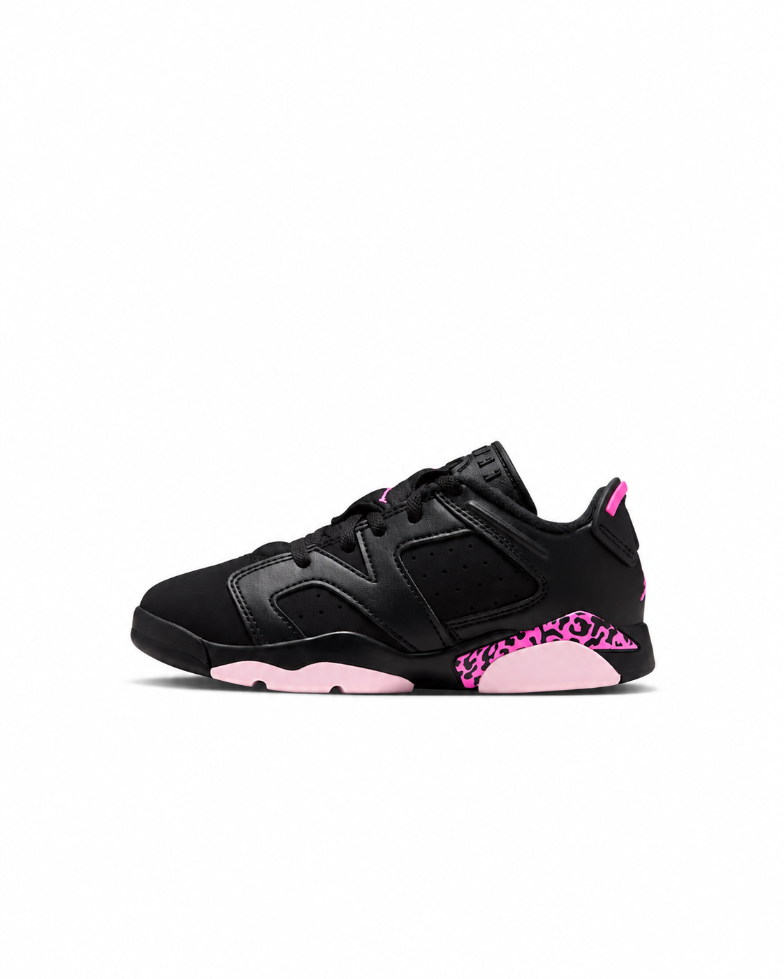 Little Kid's Jordan 6 Retro Low Black/Pink Foam/Laser Fuchsia IQ5506-001