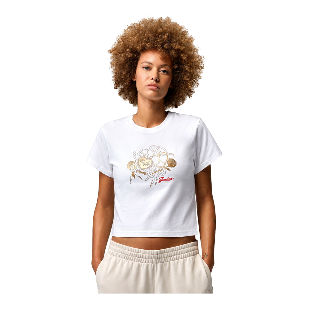 Women's Jordan Brooklyn Graphic T-Shirt White IR0782-100