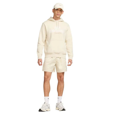 Men's Nike Club Fleece Pullover Hoodie - Lt Khaki/Sail 2