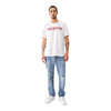 True Religion Men's Painted Horseshoe Relaxed Tee - White - Red