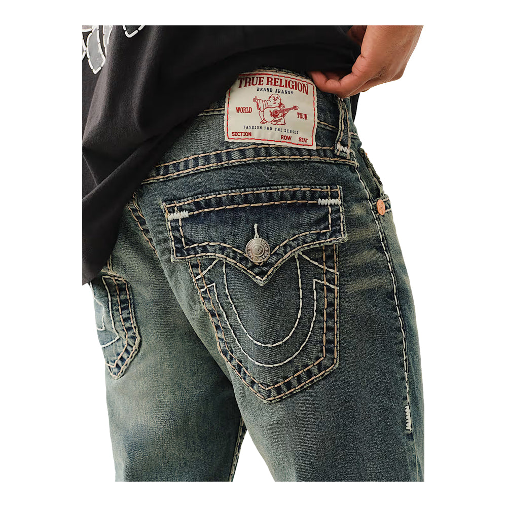 True Religion Men's Ricky Super T Straight Jean - Midnight warehouse dark wash 5