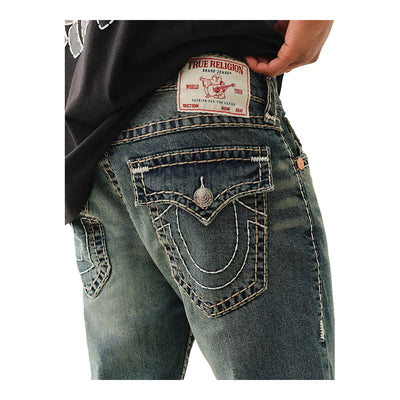 True Religion Men's Ricky Super T Straight Jean - Midnight warehouse dark wash 5