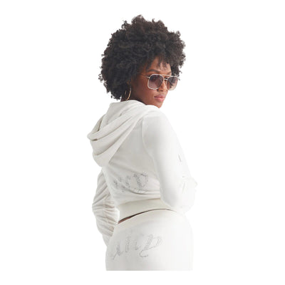 Juicy Couture Women's OG Big Bling Velour Hoodie 5