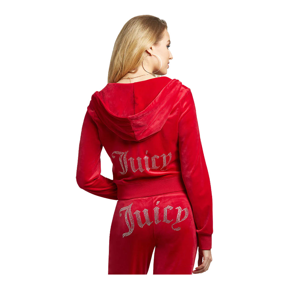 Juicy Couture Women's OG Big Bling Velour Hoodie 1