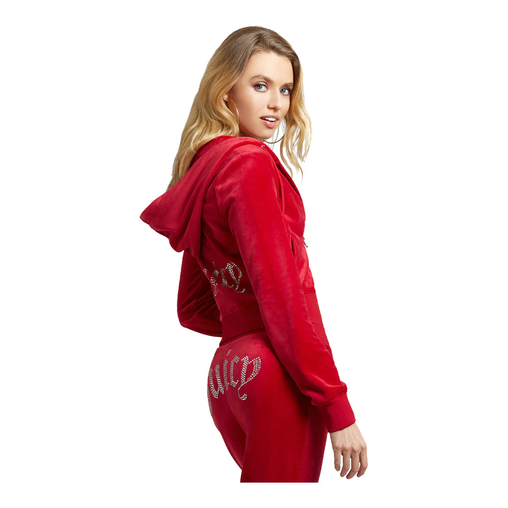 Juicy Couture Women's OG Big Bling Velour Hoodie 4