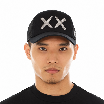 Cult of Individuality White Crystal XX Logo Black 626AC-CH81A-BKWH