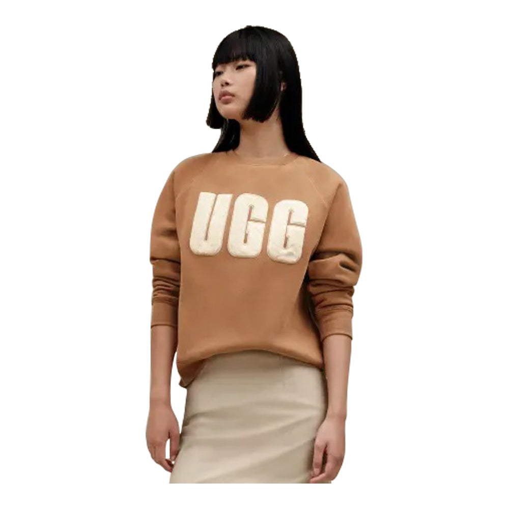 UGG Women's Madeline Fuzzy Logo Crewneck Top