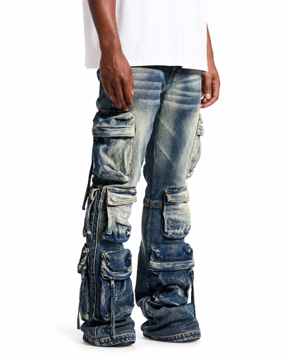 Men's Embellish Hawk Cargo Pant Dark Blue emb-fa26-19-wsind