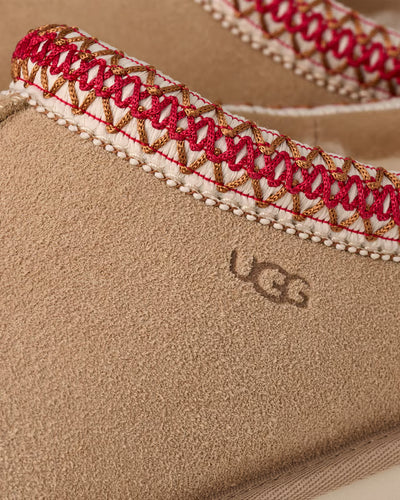 UGG Women's Tasman II Slippers - Sand & Dark Cherry 5