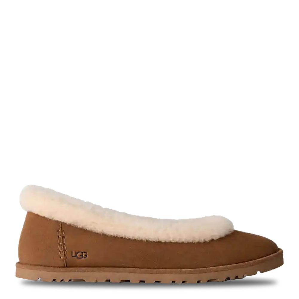 UGG Zora Ballet Flat Women's Slippers - Chestnut